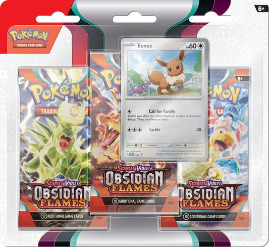 Pokémon TCG: SV03 Obsidian Flames - 3 Blister Booster