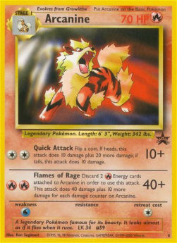 Arcanine - Wizards Black Star Promos (Promo) [WP-6]