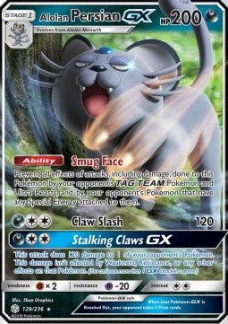 Alolan Persian GX - Cosmic Eclipse (Ultra Rare) [CEC-129]