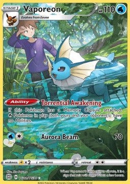 Vaporeon - Brilliant Stars (Holo Rare) [BRS-TG02]