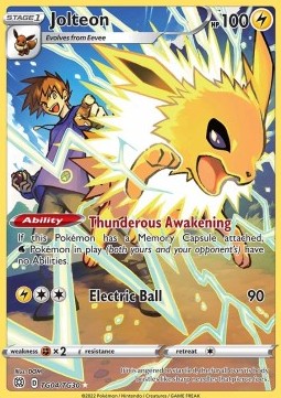 Jolteon - Brilliant Stars (Holo Rare) [BRS-TG04]