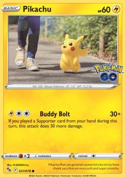 Pikachu - Pokémon GO (Common) [PGO-027]