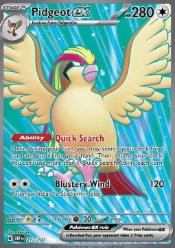 Pidgeot ex - Obsidian Flames (Ultra Rare) [OBF-217]