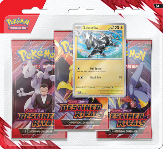 Pokémon TCG: SV10 Destined Rivals - 3 Blister Booster
